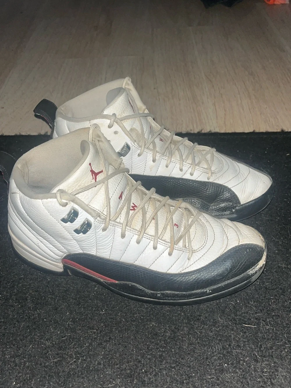Jordan Men’s White/Black with Red Accent High-Top Sneakers